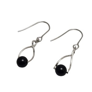 【数量限り】邪気払い モリオン 6mm パワーストーン ピアス 天然石 黒水晶 シルバー ハンドメイド アクセサリー 厄除け サージカルステンレス ピアス