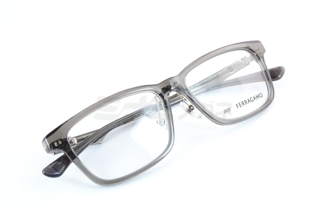 ■未使用■　フェラガモ サングラス 眼鏡 メガネ クリア グレー SF869SA 057 56□19 140 #3 箱 【393709】7 Salvatore Ferragamo - □未使用□ フェラガモ サングラス 眼鏡 メガネ