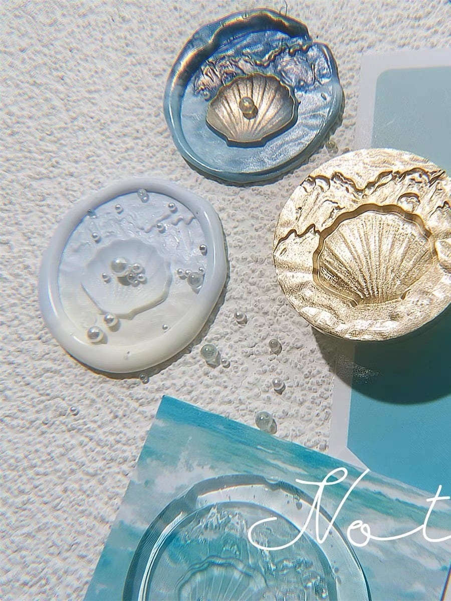 真珠貝30mm・シーリングスタンプ＋素材セット | MountainSea