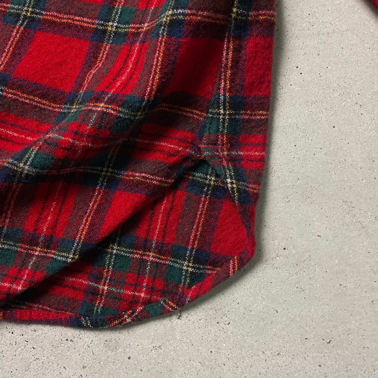 70年代 USA製 PENDLETON ペンドルトン チェックシャツ ウールシャツ