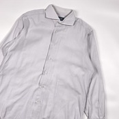 Maker's Shirt 鎌倉 メーカーズシャツ スリムフィット ワイドカラー 長袖 ワイシャツ ドレスシャツ 16-331/2 /ライトグレー系 メンズ