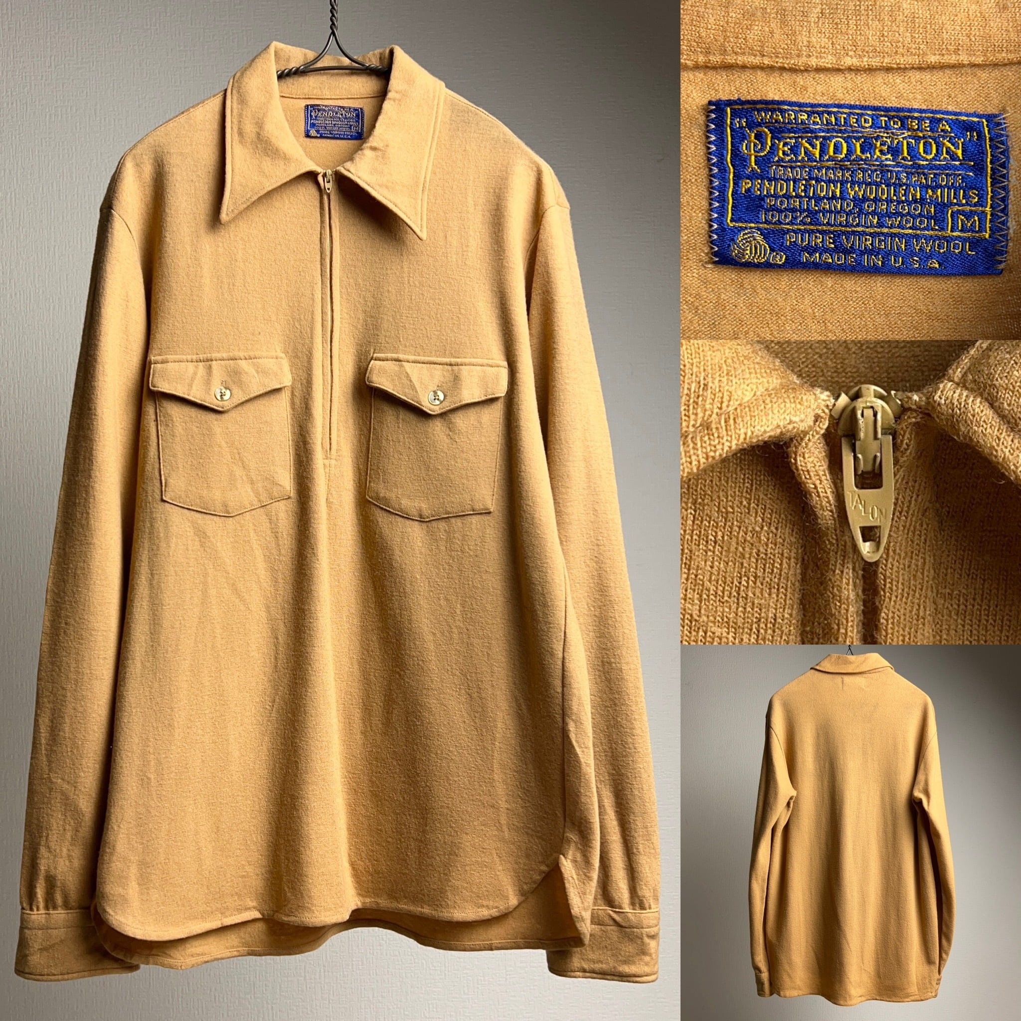 70's “PENDLETON” Pullover Wool Shirt SIZE M USA製 70年代 70's “PENDLETON” Pullover Wool Shirt SIZE M USA製 70年代
