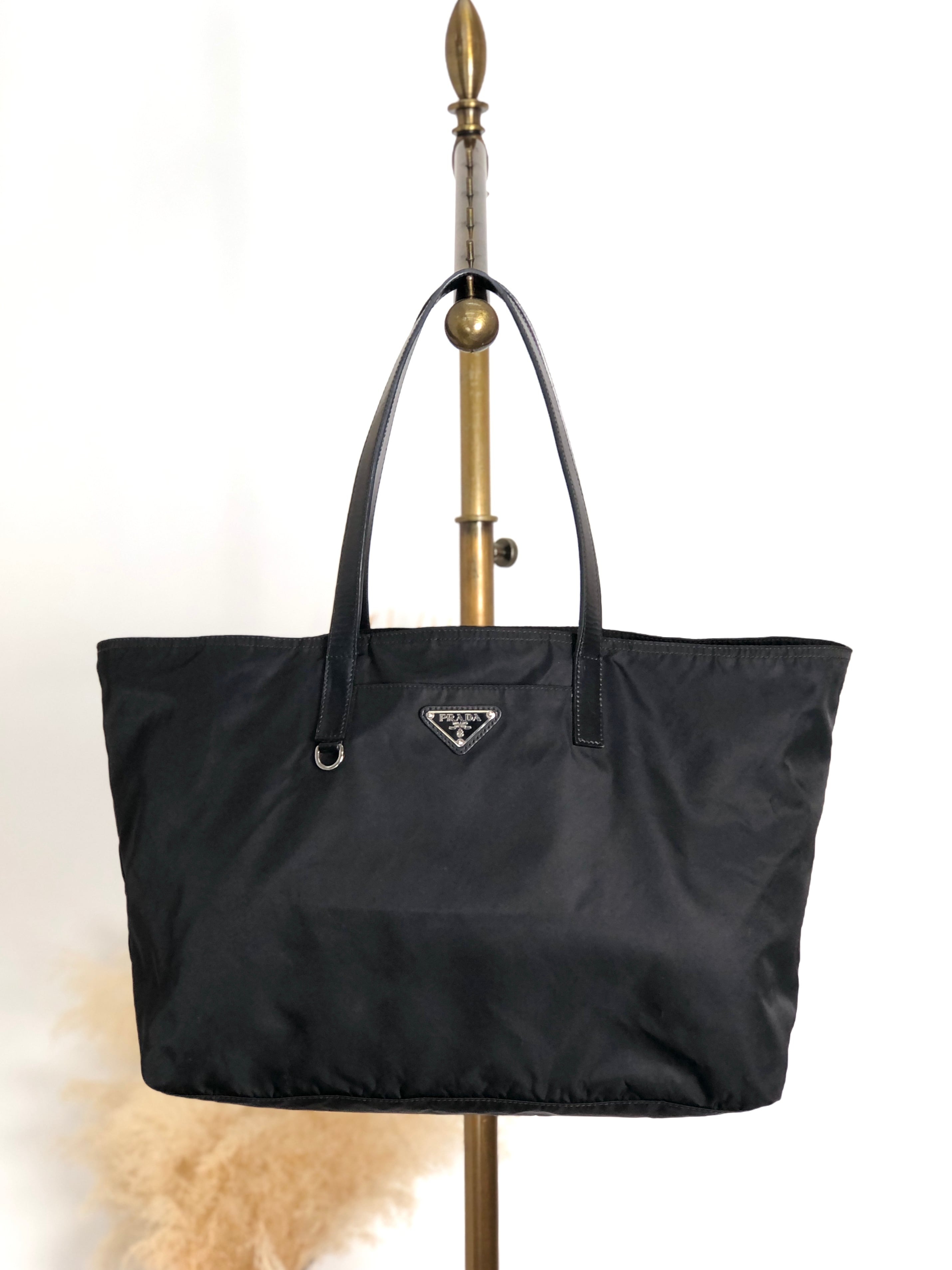 PRADA プラダ トートバッグ ブラック トライアングルロゴ ナイロン