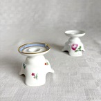 キャンドルホルダー　蝋燭立て　アウガルテン　2個セット　薔薇　野花　12otej7