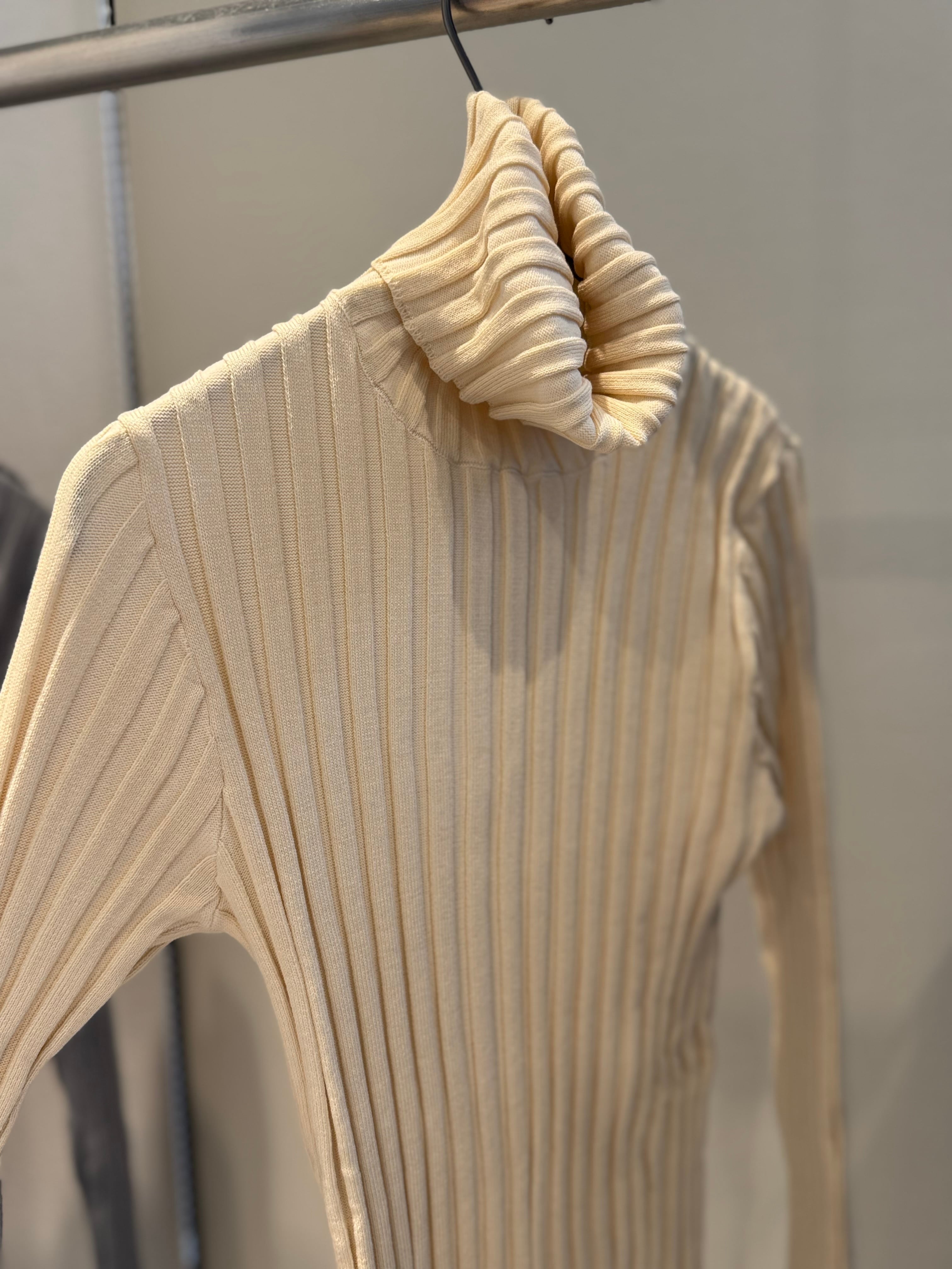 【SELECT】ワイドリブタートルプルオーバー 19-0445