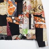 【GJK-M_003】再構築着物Gジャン KIMONO TRUCKER JACKET