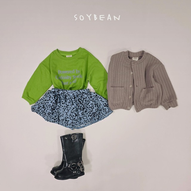 《送料無料》予約:ミニリブカーディガン【soybean】