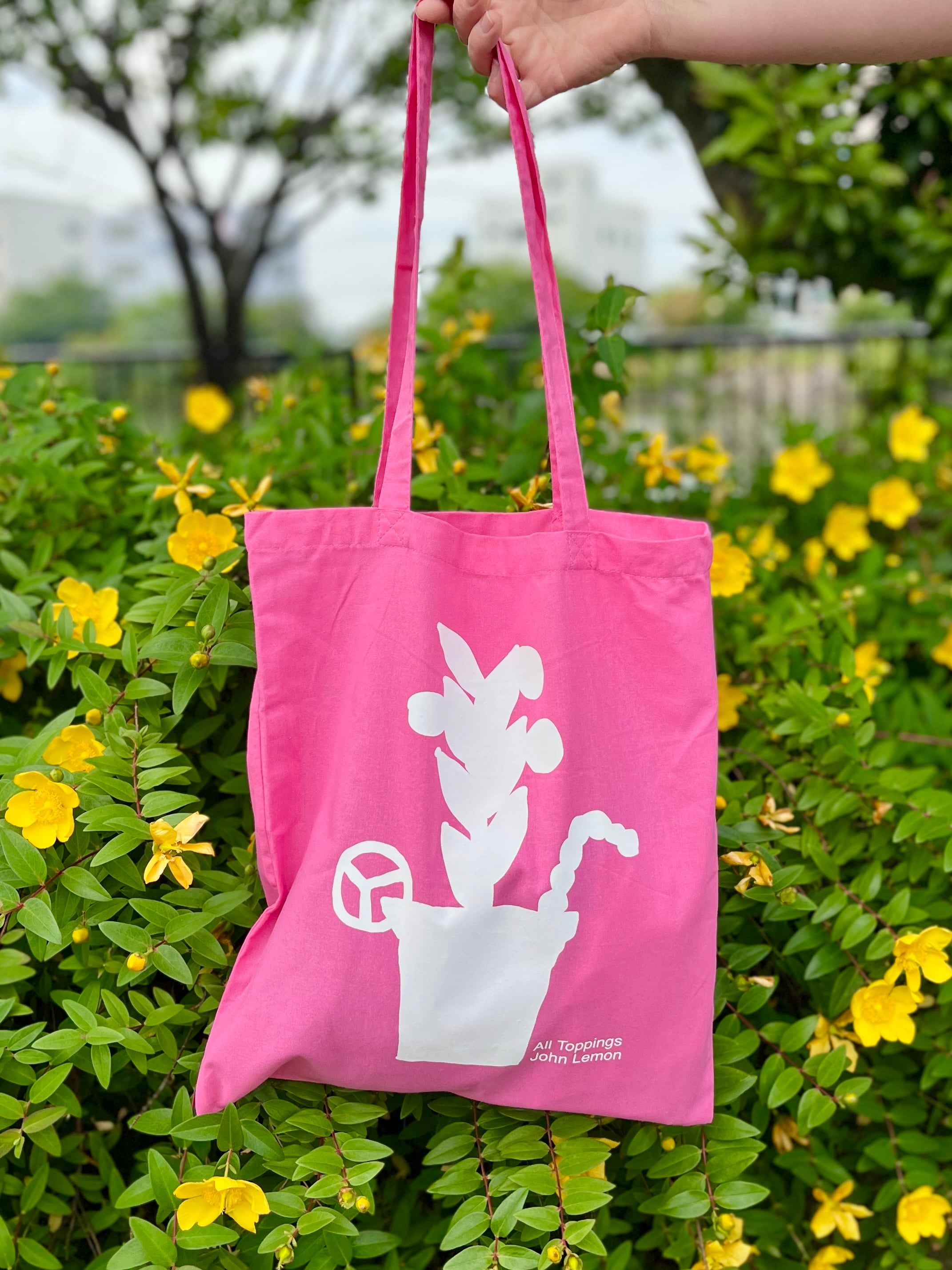 トッピングショッピングショッキングピンクバッグ | John Lemon