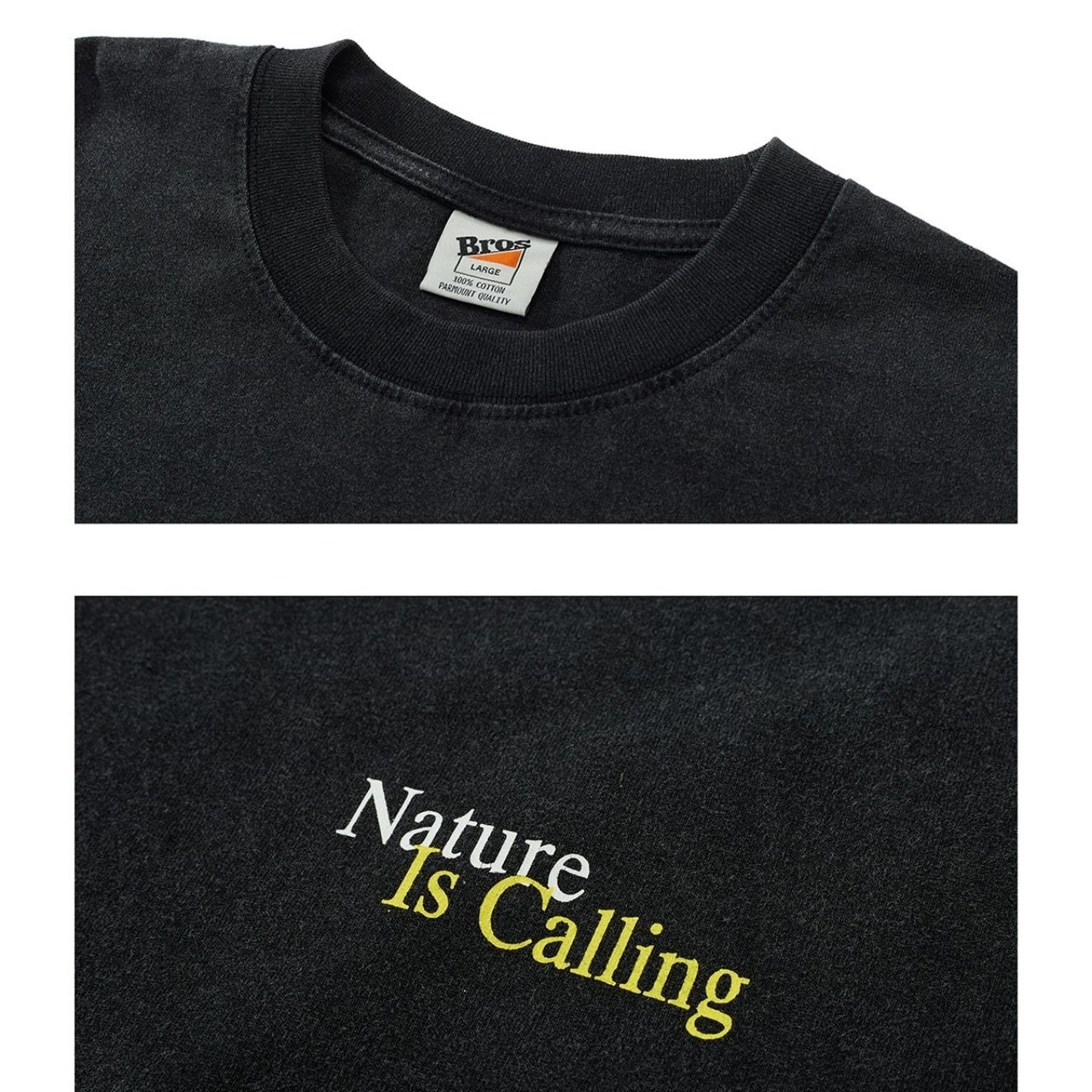 アルファベッドプリントウォッシュド加工ロングTシャツ　1168