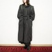*SPECIAL ITEM* USA VINTAGE LEATHER SWITCHED DESIGN BELTED COAT/アメリカ古着レザー切替デザインベルテッドコート
