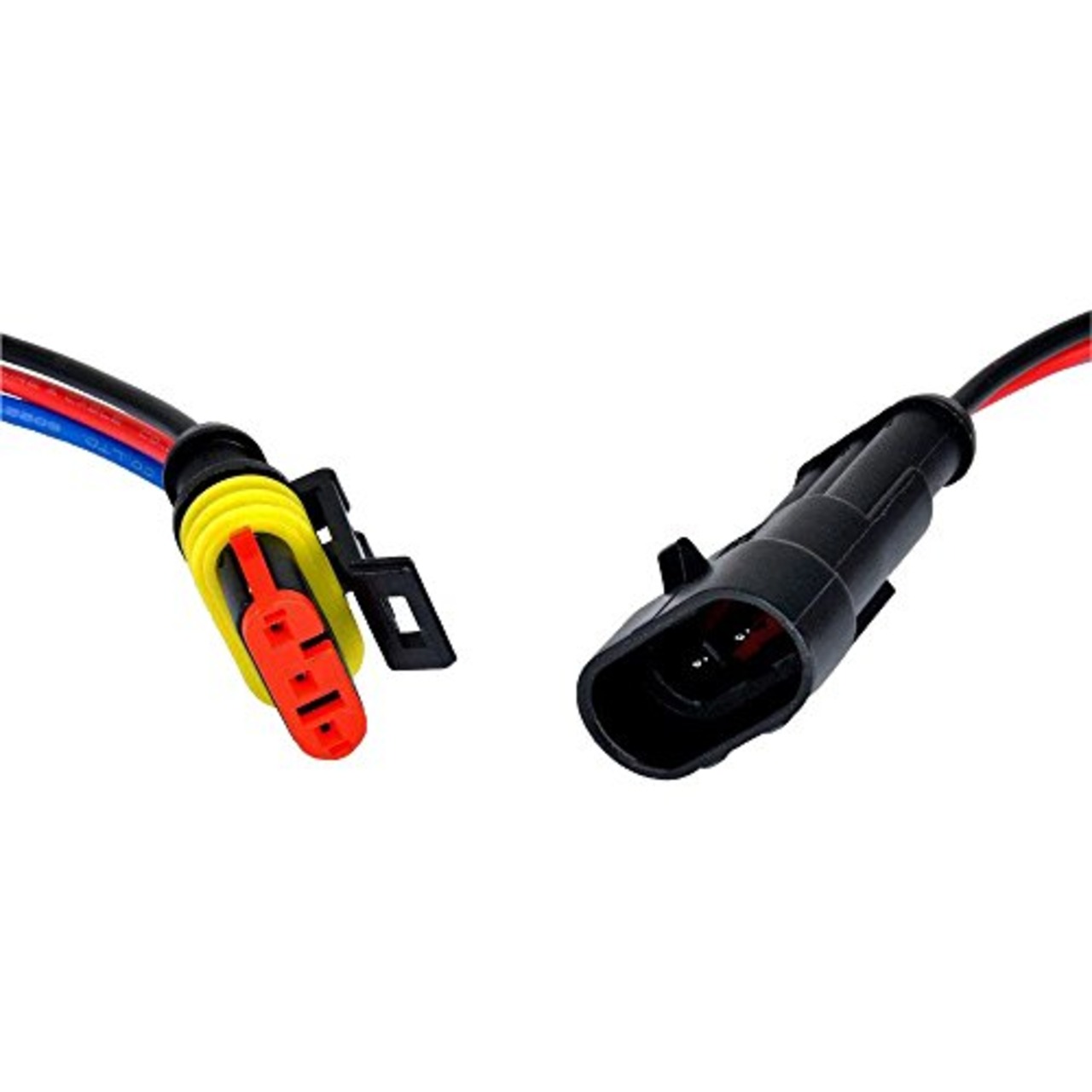 GTIWUNG 5 キット 3ピン防水コネクター3 ピンウェイ 車 防水 電気 コネクタ プラグ ワイヤー 18AWG マリーン 防水カプラー 3ピン 3極