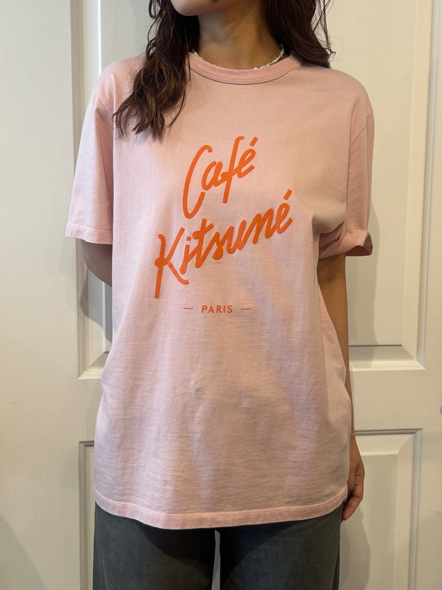 Maison Kitsuné / vintage logo pink T-shirt