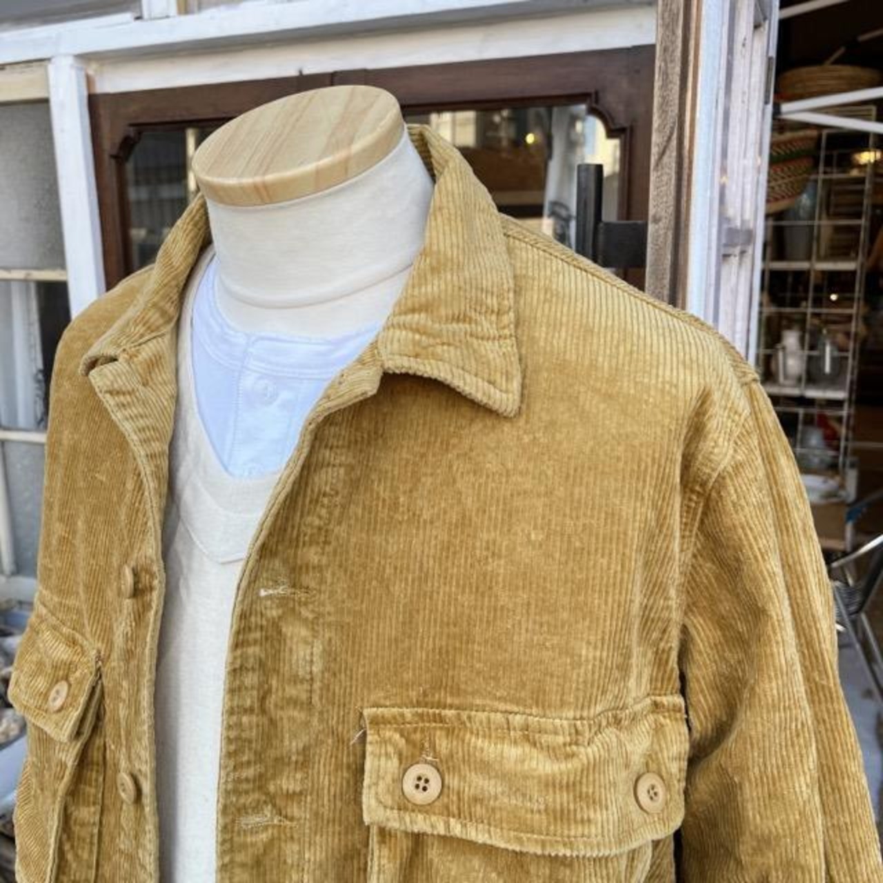 TOPANGA Men's 　コーデュロイシャツジャケット　マスタード
