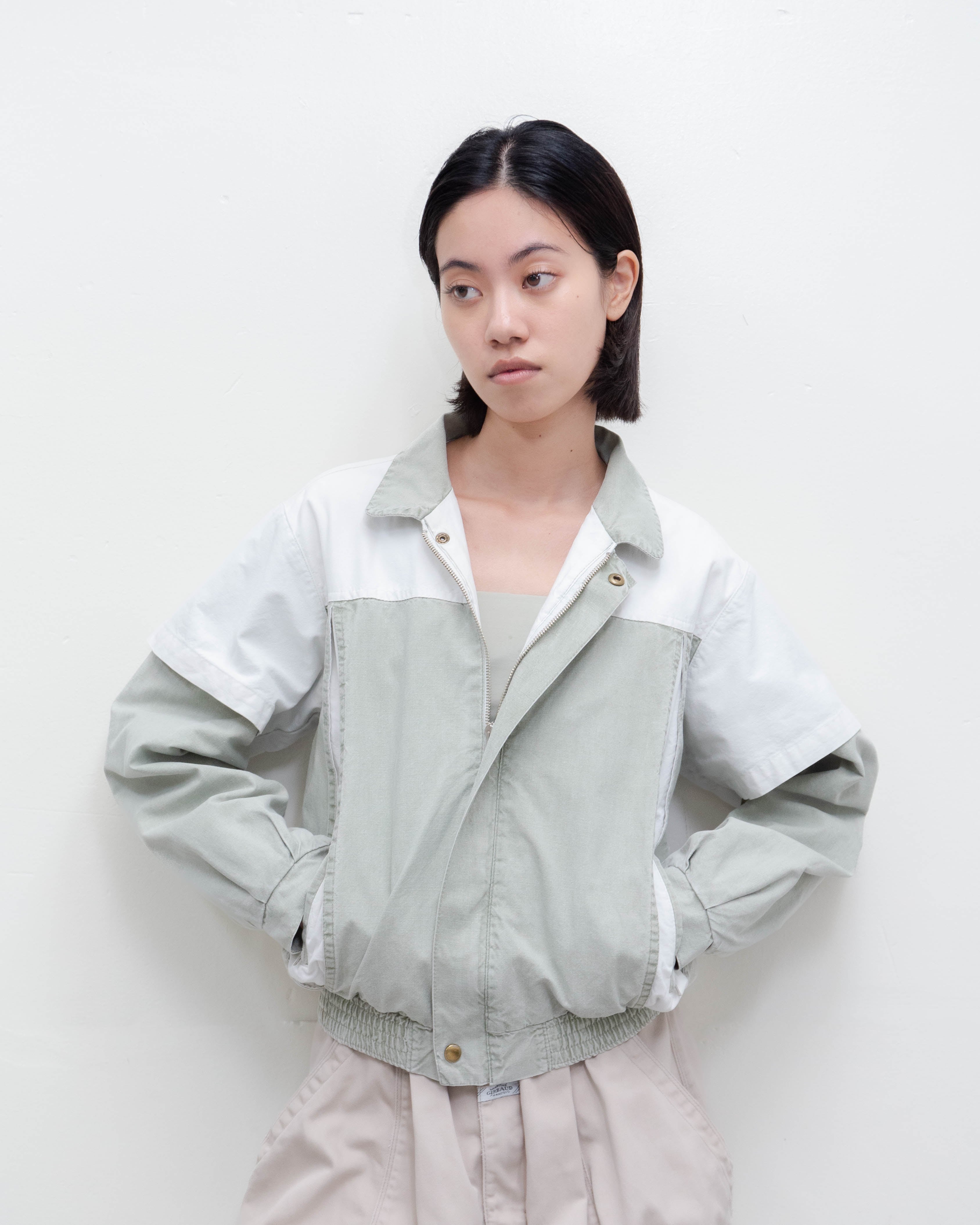 1980s Euro vintage - layered zip-up blouson | LUIK FINN