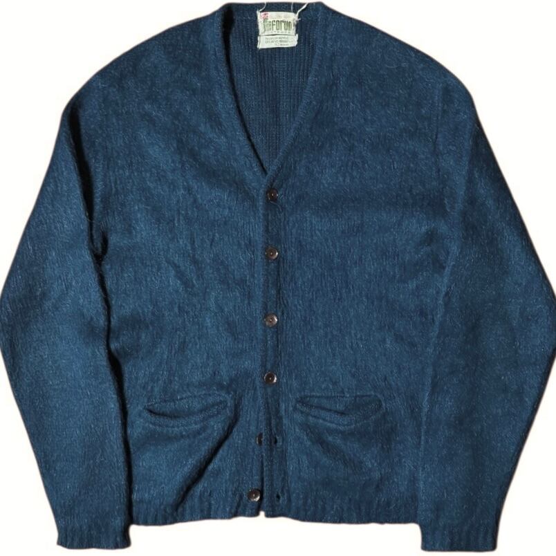 BLUE BLUE JAPAN モヘヤカーディガン インディゴ 日本製 | 古着屋dropOut