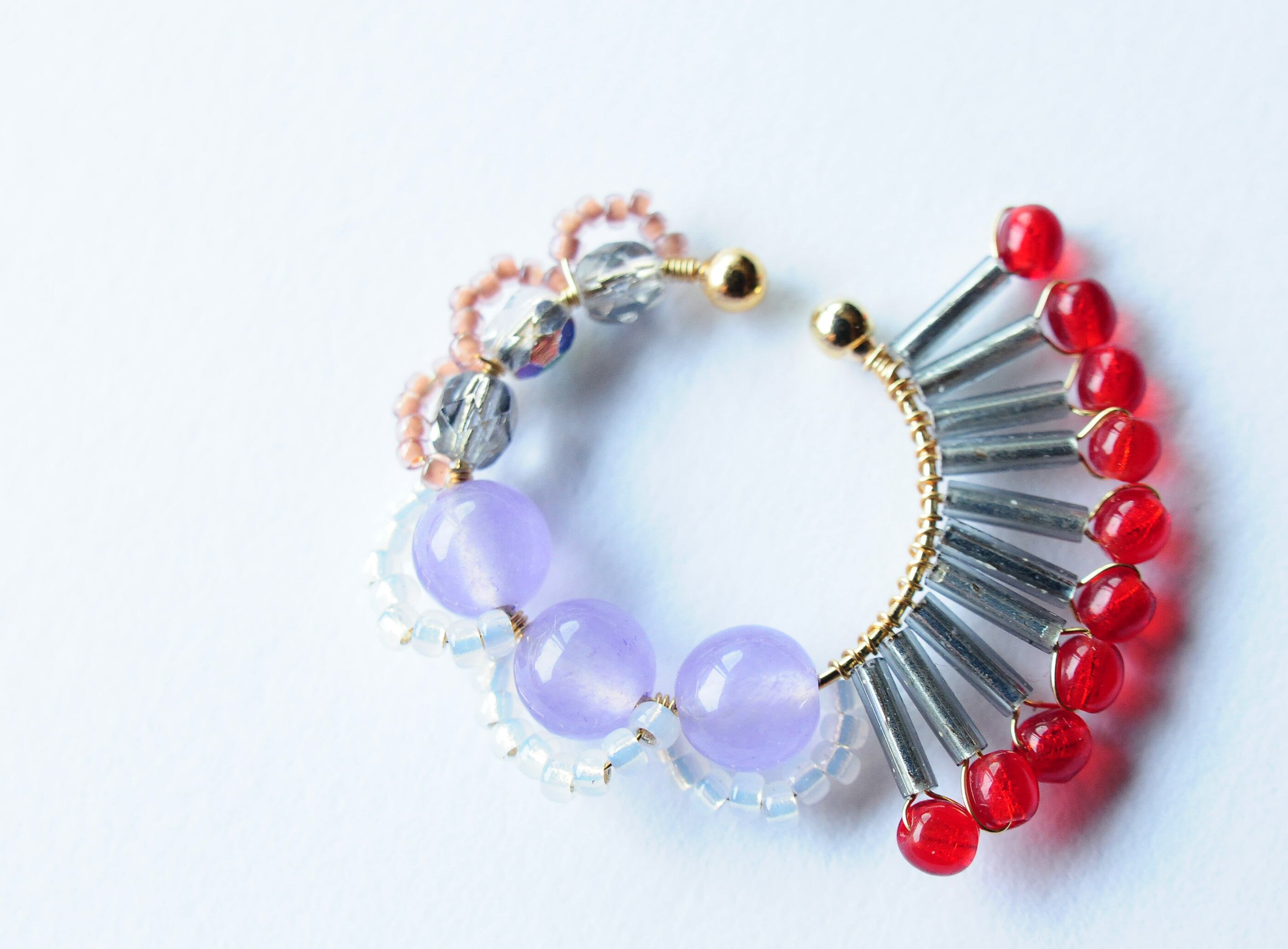 ＜Rollo～イロヅクビジュー～＞イヤーカフ『 ハミングバード/hummingbird 』<K>