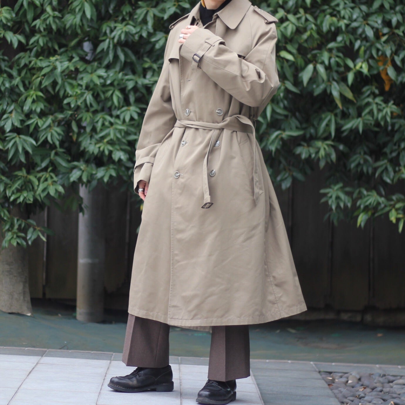 幻24ss Chistiandiorディオールコットントレンチパンツ 36 適い