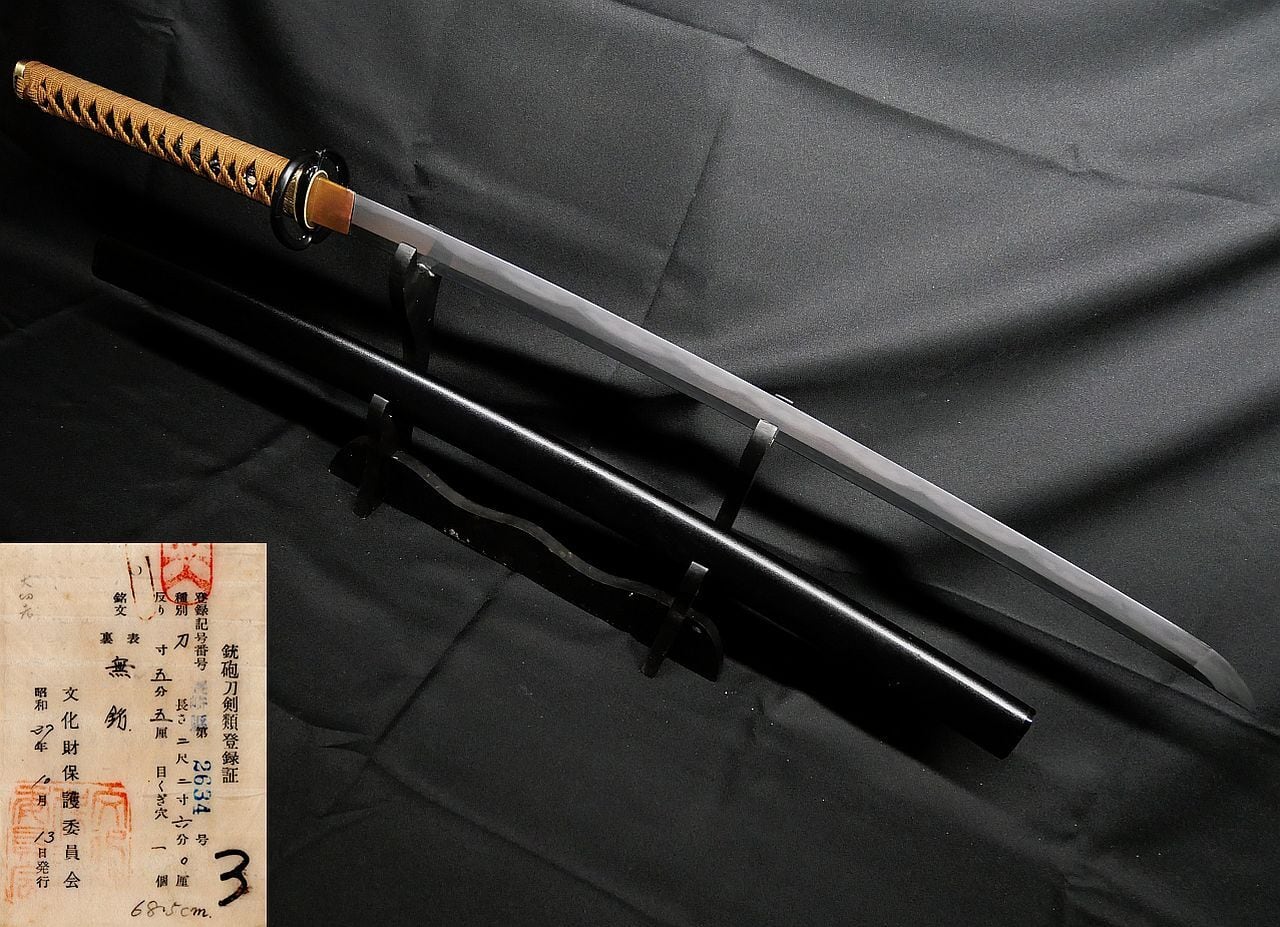 新刀】寛文新刀 約68.5cm 刀身重量730gの剛刀!! 元幅約3.2cm 元重7mm