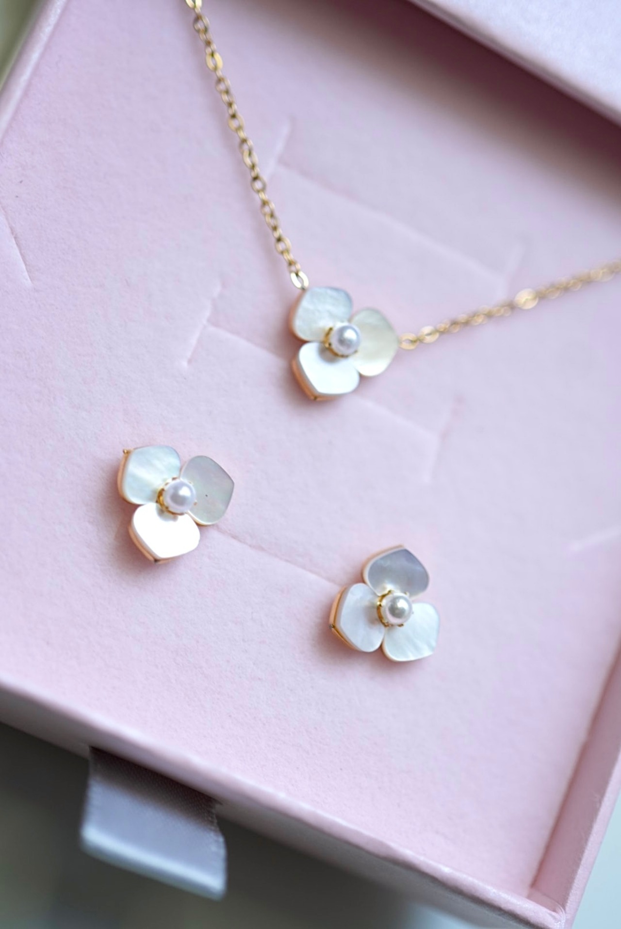 【SET】shell flower