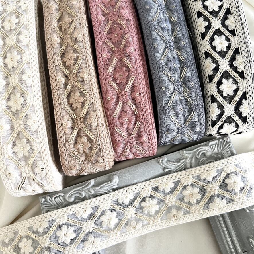 La grace インド刺繍リボン 引き揃え糸のお店