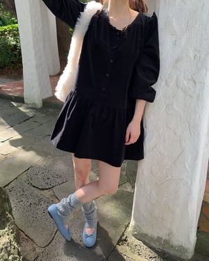 (予約)ezediary / With Corduroy Onepiece / 2color