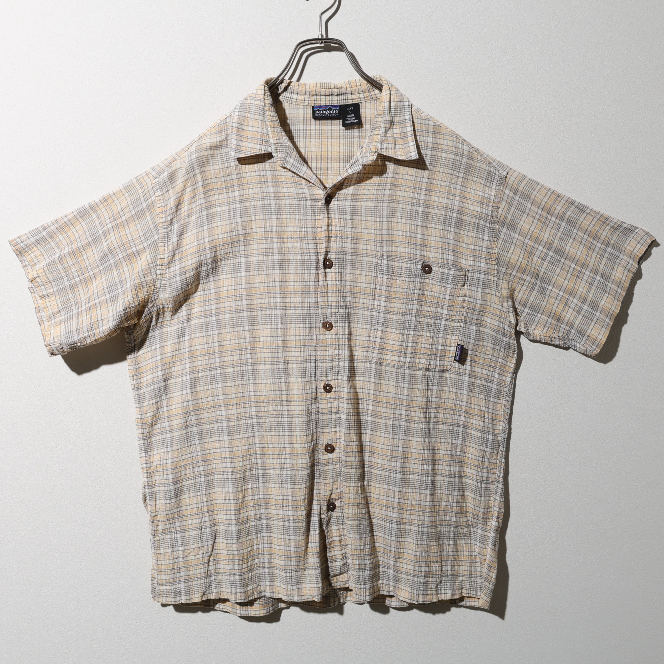 美品 L 03年 Portugal A/C Yarn Dye Shirt Patagonia ACシャツ