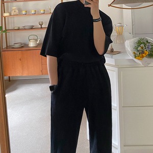 ルーズプリーツTシャツ　セットアップ用パンツあり(別売り)　MT0080294