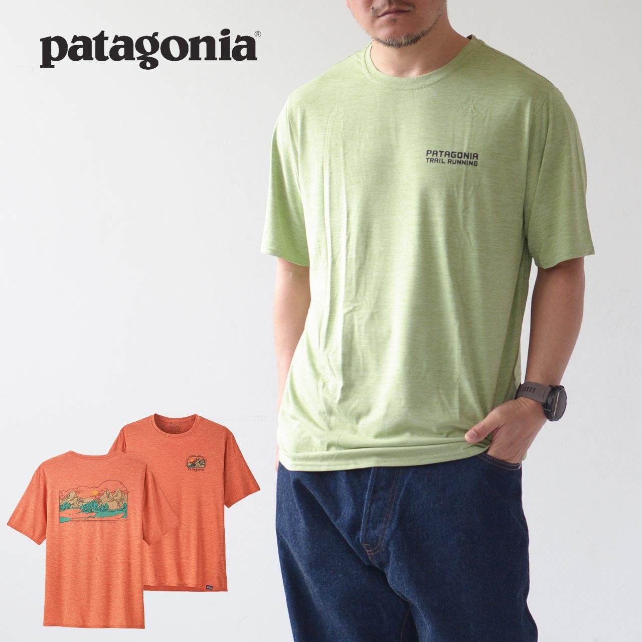 パタゴニア　キャプリーン・クール・デイリー・グラフィック・Tシャツ M