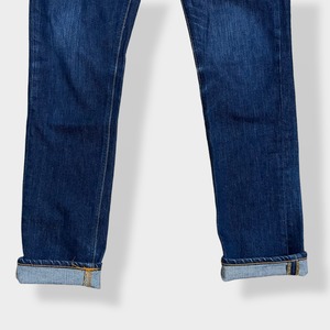 【Nudie Jeans】イタリア製 デニム ジーパン ジーンズ Thin Finn W32 L32 テーパード スリム ヌーティージーンズ ITALY ストレッチ EU古着