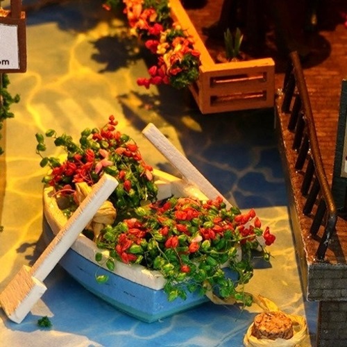 ブックエンド ミニチュア ハウス 手作り 組み立て 模型 クリエイティブ 誕生日 プレゼント クリスマス おしゃれ 可愛い インテリア ホリデー 木製 3Dパズル ブラウン モダン 北欧 LEDライト DIY 三角屋根