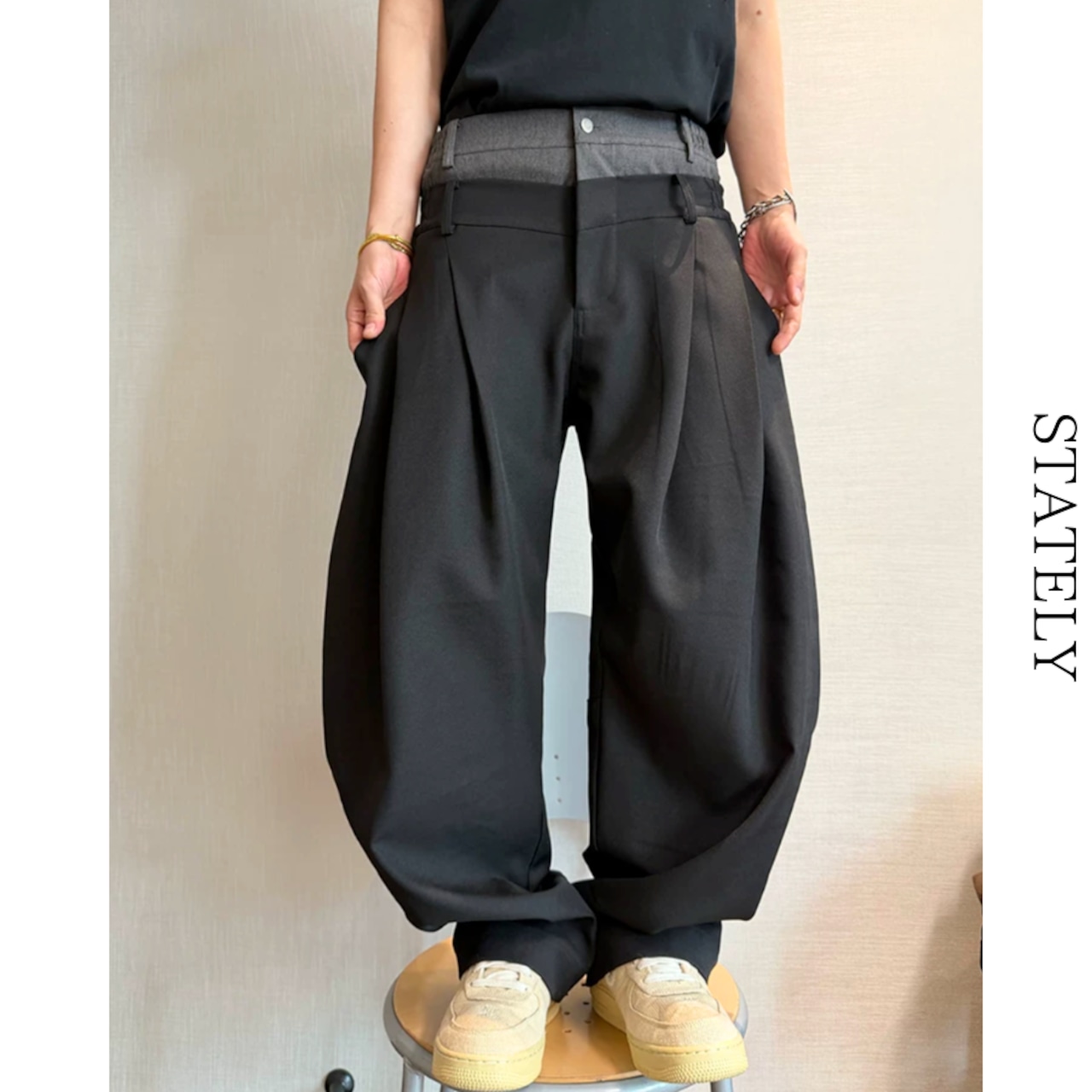 Double Waist バレルパンツ_B21・画像5