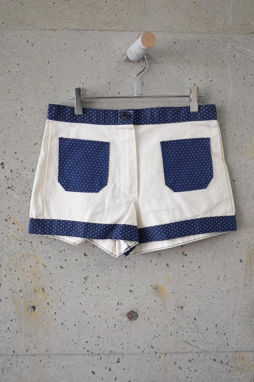 Polka-dot panel shorts