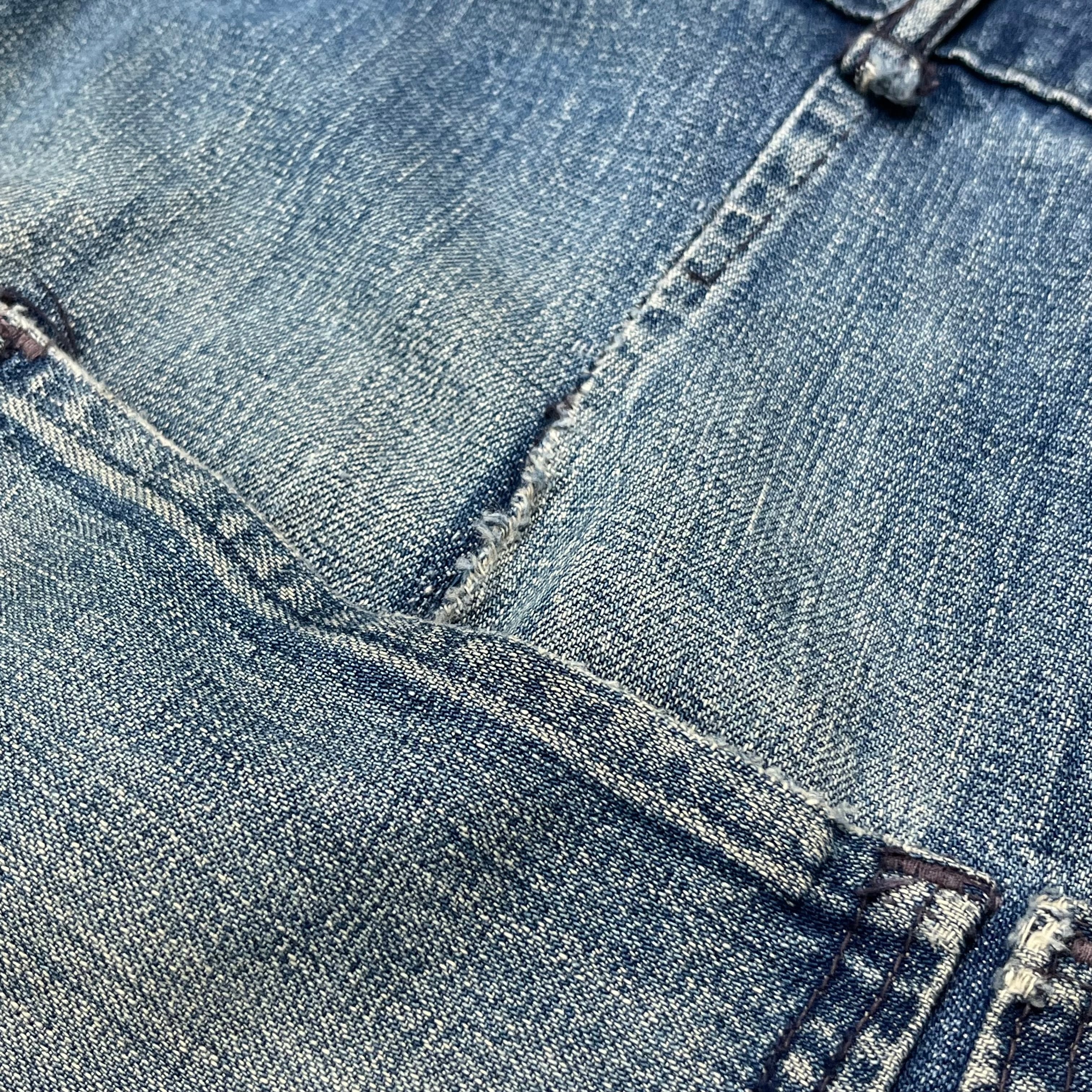 40s US NAVY DENIM TROUSERS 40年代 ネイビー デニムトラウザー 巻き