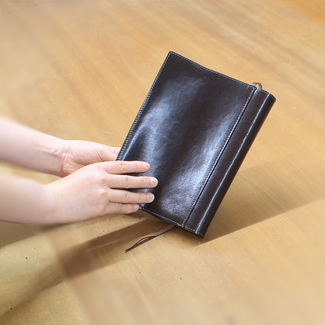 Pinetti CASSINA 高級イタリア製 牛革ティッシュカバー ◎K12 ブック