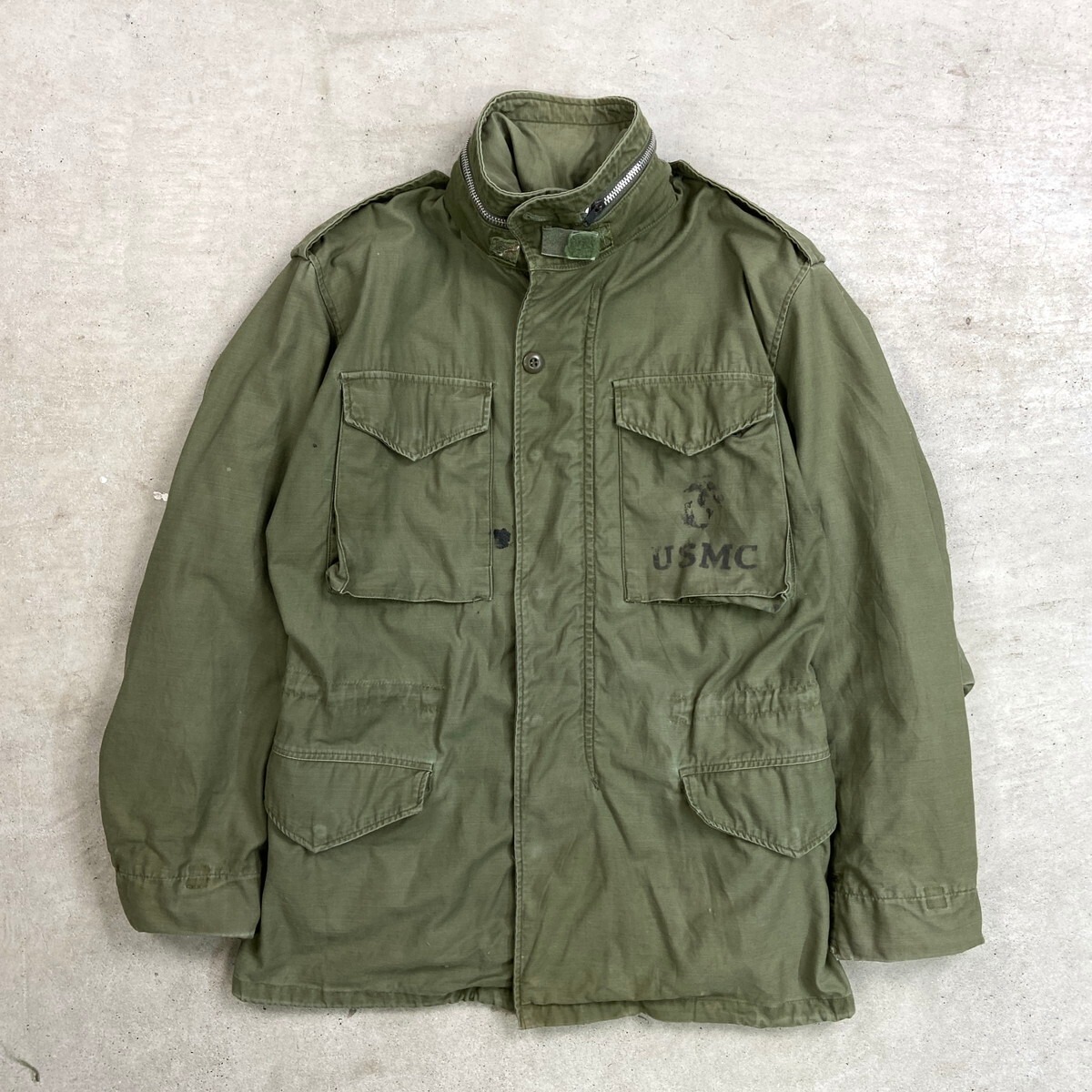 60~70年代 U.S.ARMY 米軍実品 M-65 2nd フィールドジャケット USMC 