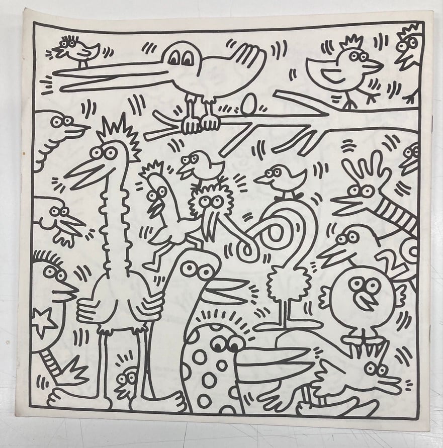 KEITH HARING（キース・ヘリング） ぬりえ 1985年 私家版 | トムズボックス