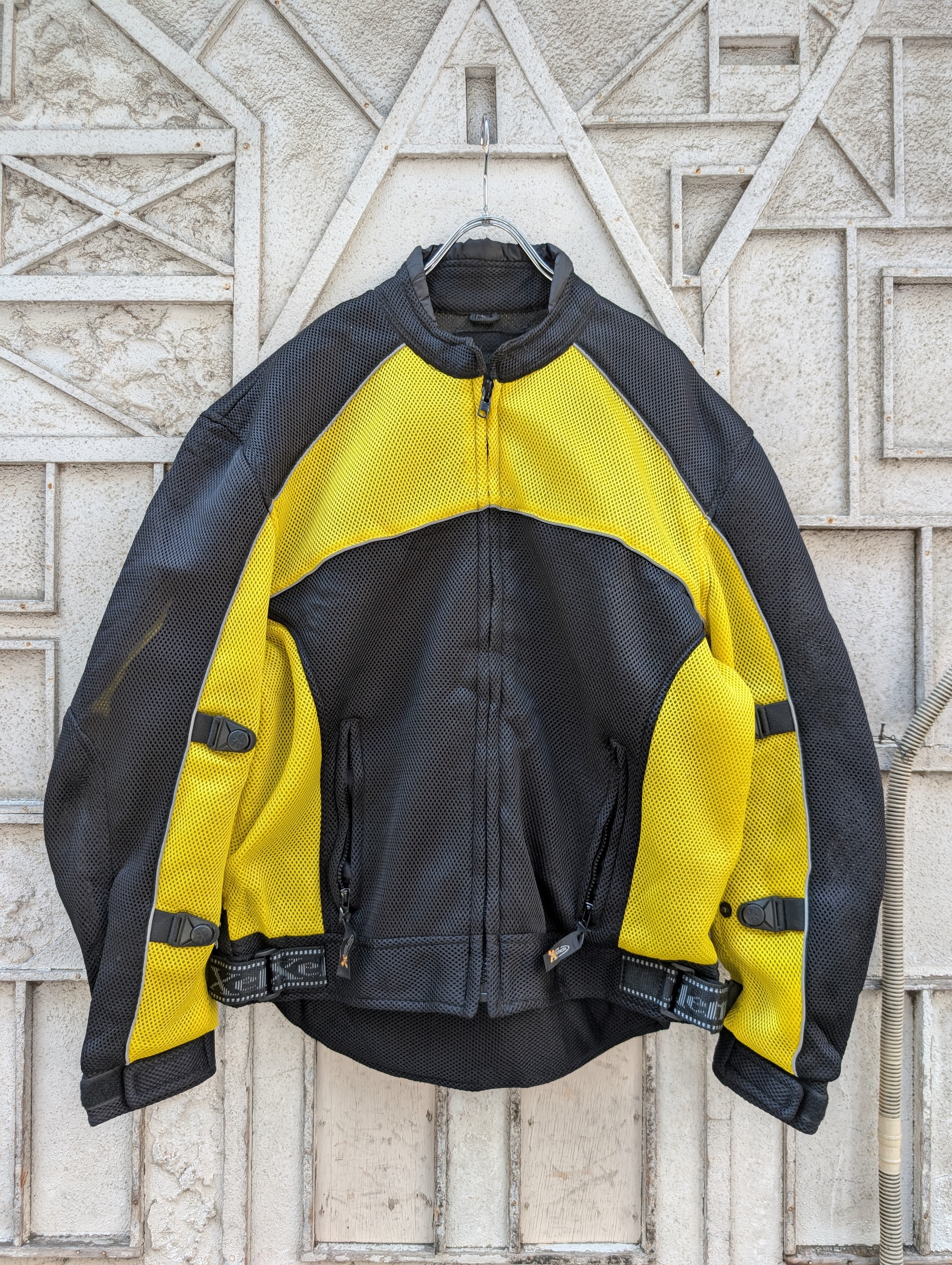 "YELLOW MESH RACING JACKET"