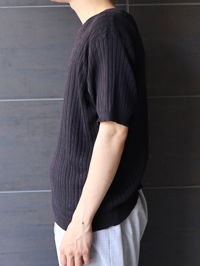 high gauge half sleeve knit