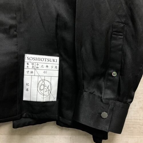 SOSHIOTSUKI x 6:4 Brass lieu 別注 キモノシャツ 黒 | unimac.az