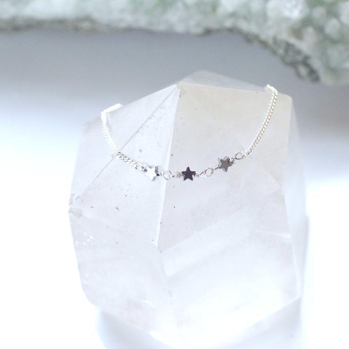 【SALE】✦星に願いを✦⋆.·SV925.·夜空に浮かぶ三つ星オリオンブレスレット ⋆.·✦