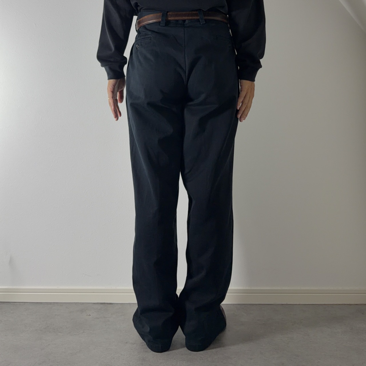 00s DOCKERS CHINO TROUSERS black [W36L31.5相当] 古着 - 15