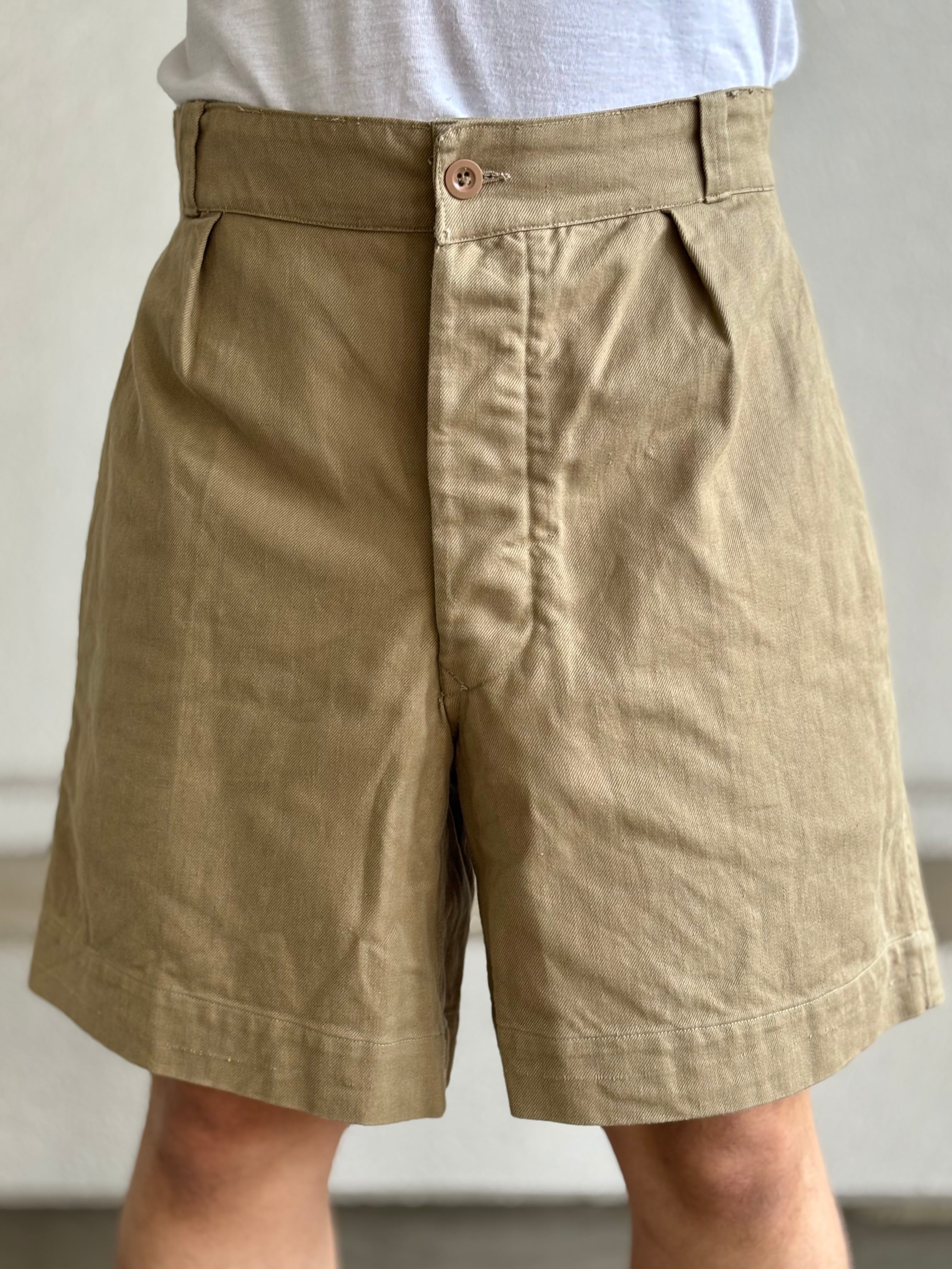 50's FRENCH ARMY CHINO SHORTS | STRAYSHEEP ONLINE