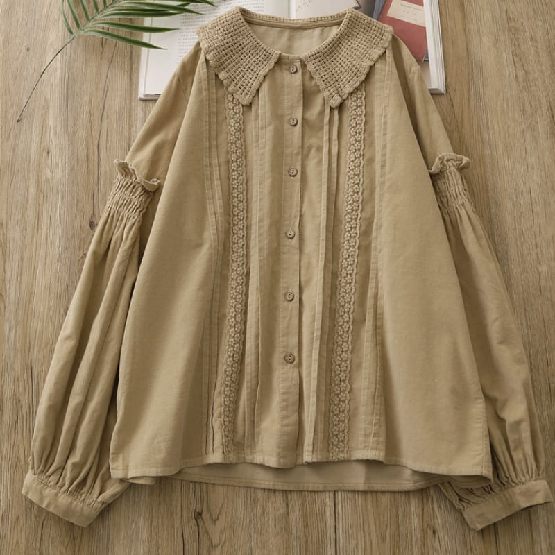 ランタンスリーブデザインシャツ M1860