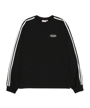 [AMES-WORLDWIDE] SLEEVE LINE LS TEE BLACK