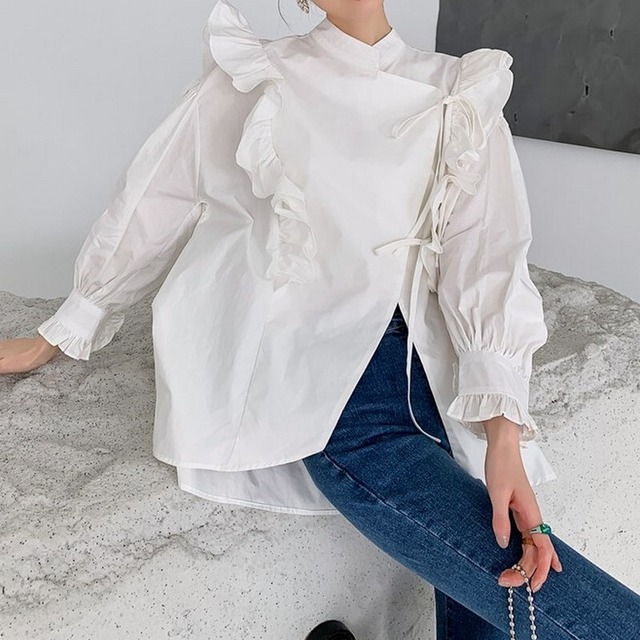 サイドフリルシャツ 10152