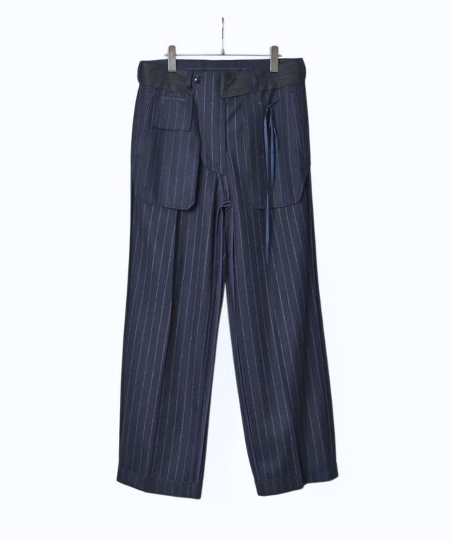 Midorikawa / MID26AW-PT06 INSIDE SLACKS(NAVY STRIPE)