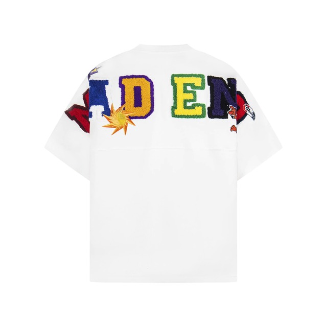 ポップレターワッペンルーズフォルムTシャツ 3col   R01951