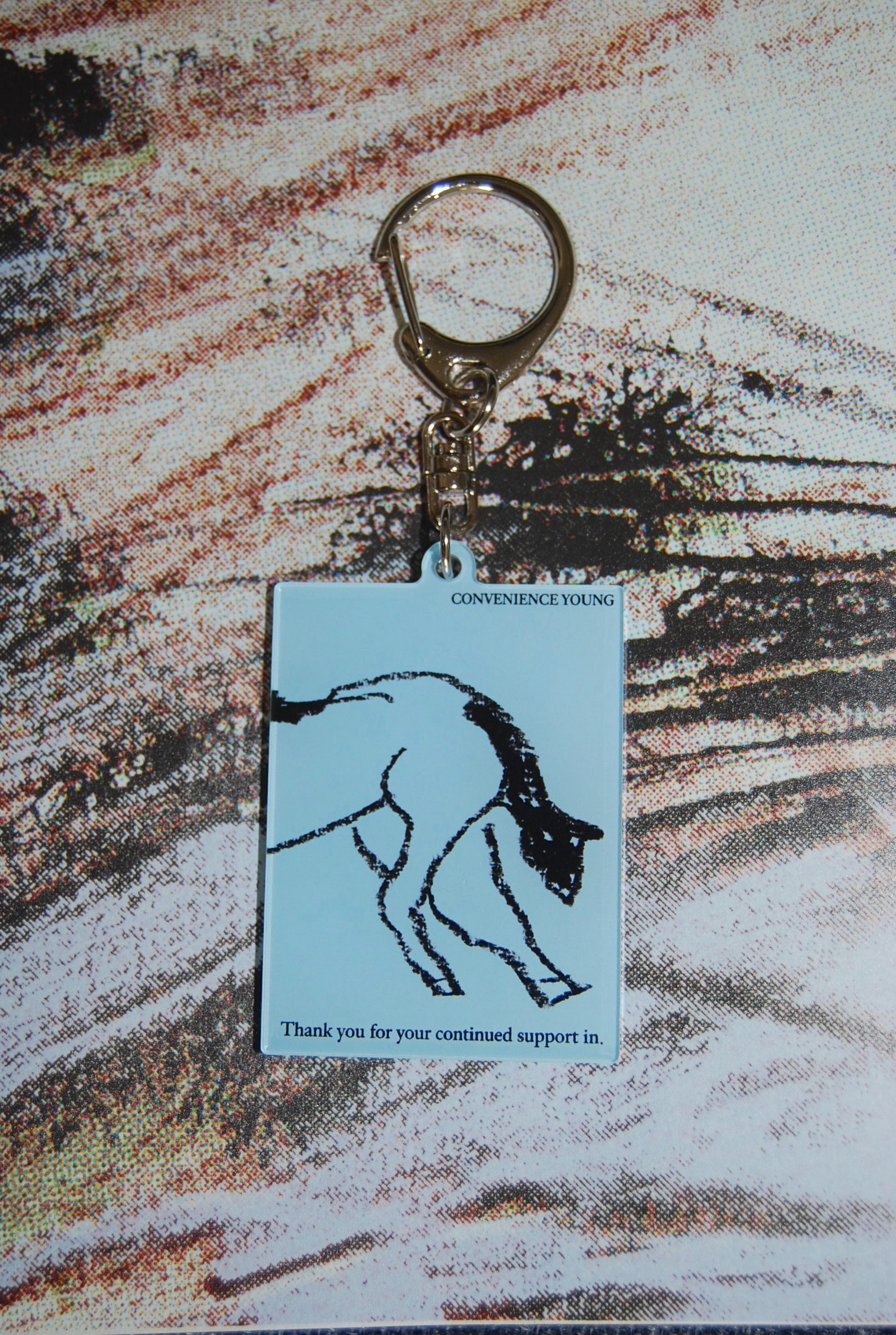 CONVENIENCE YOUNG プレート　馬柄 Blue Horse : Keychain | CONVENIENCE YOUNG