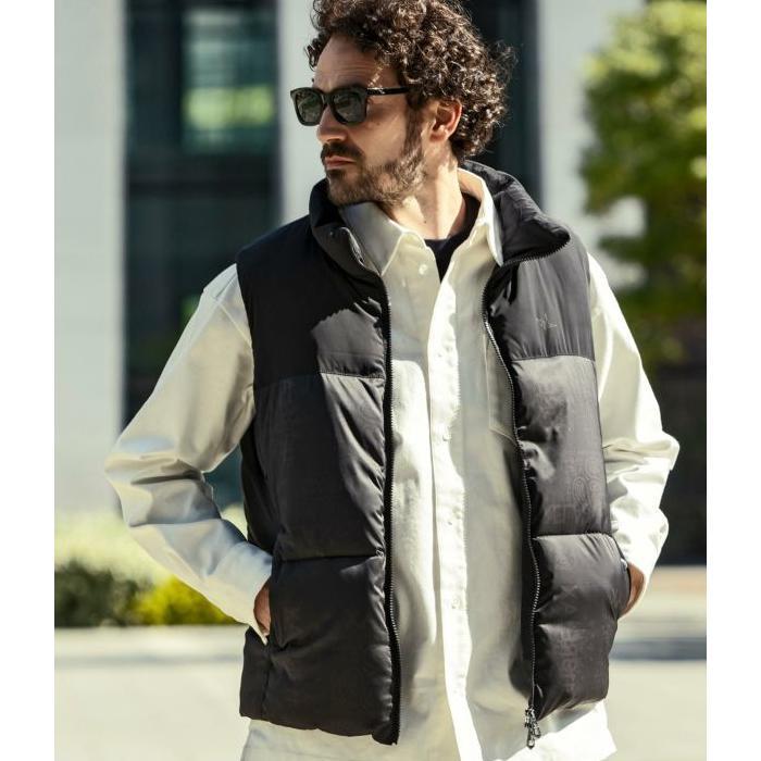 新品 1PIU1UGUALE3 RELAX コンビネーション 中綿 ベスト 1PIU1UGUALE3 RELAX ウノピゥウノウグァーレトレ リラックス