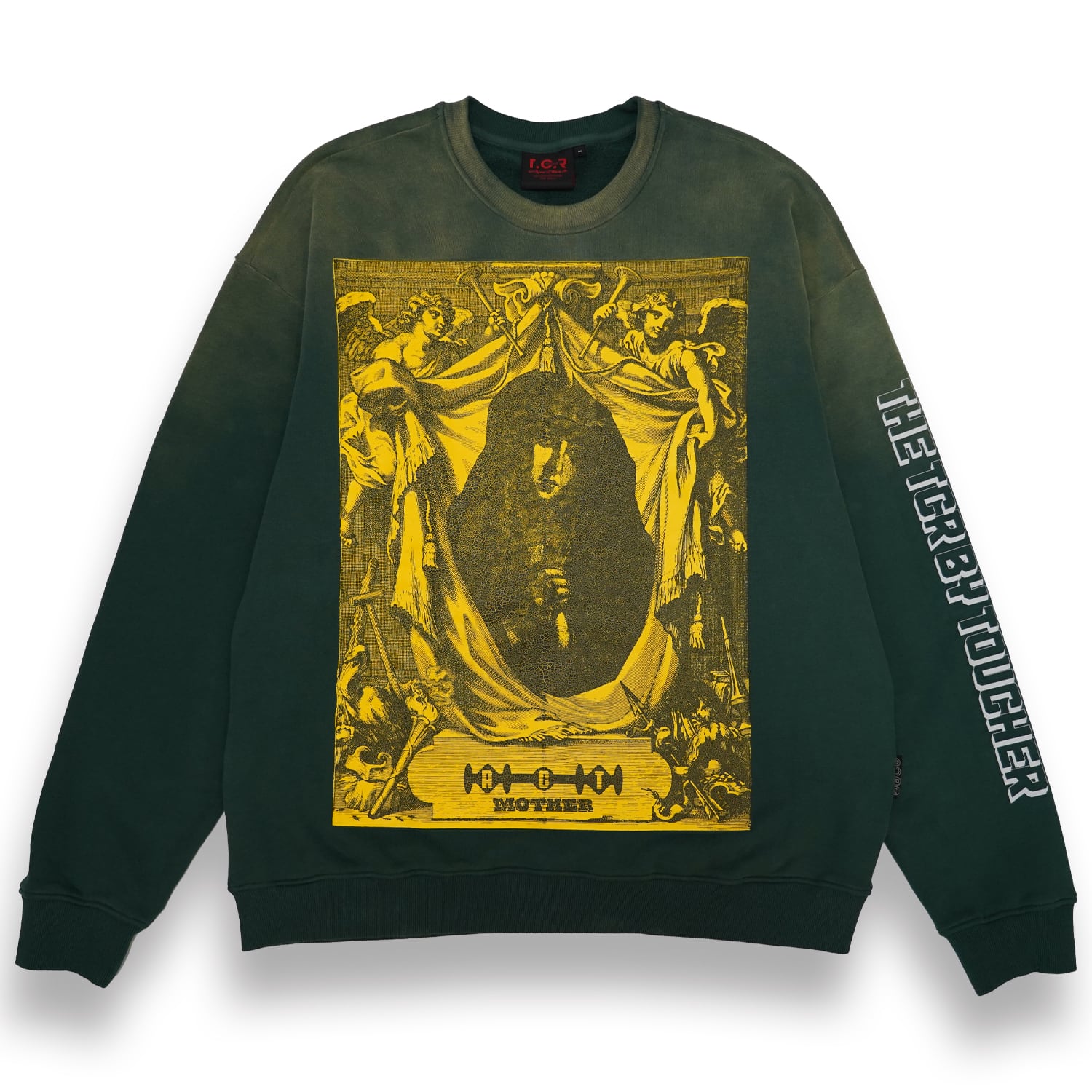 T.C.R MOTHER CREW NECK SWEAT SHIRT - BLACKISH GREEN | T.C.R BY